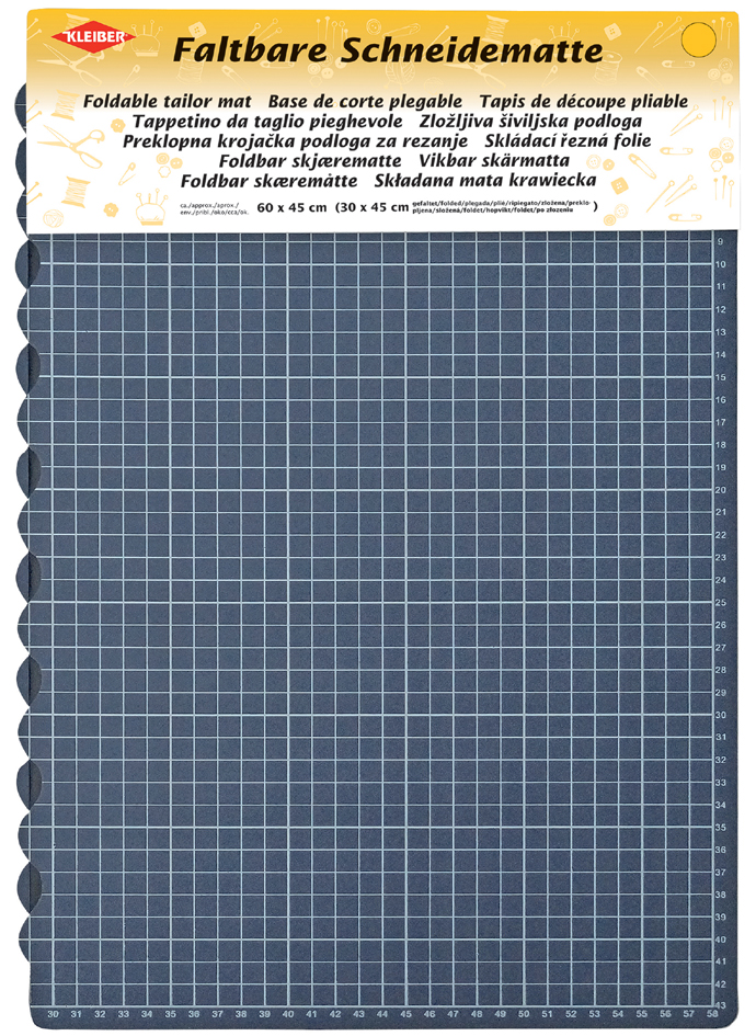 KLEIBER Tapis de coupe, A2, pliable, bleu