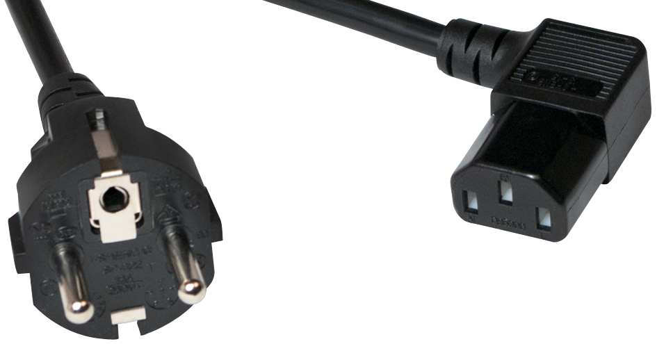 LogiLink Câble de courant contact de securité, 2,0 m