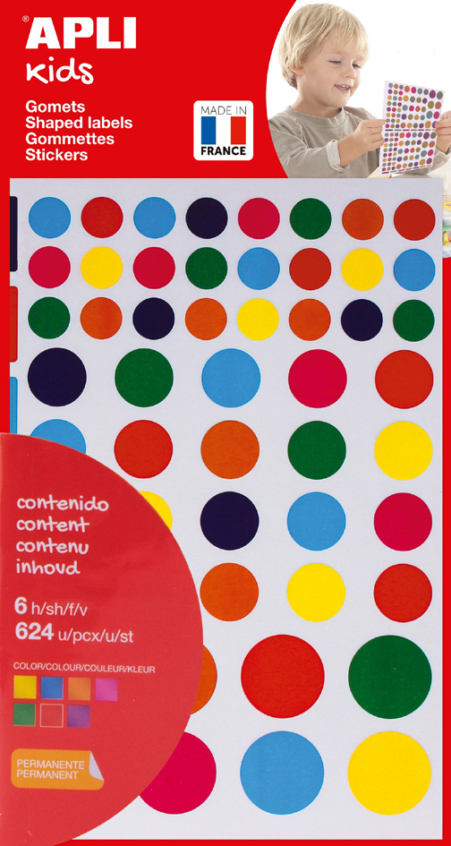 APLI kids Gommettes 'Carré', en sachet