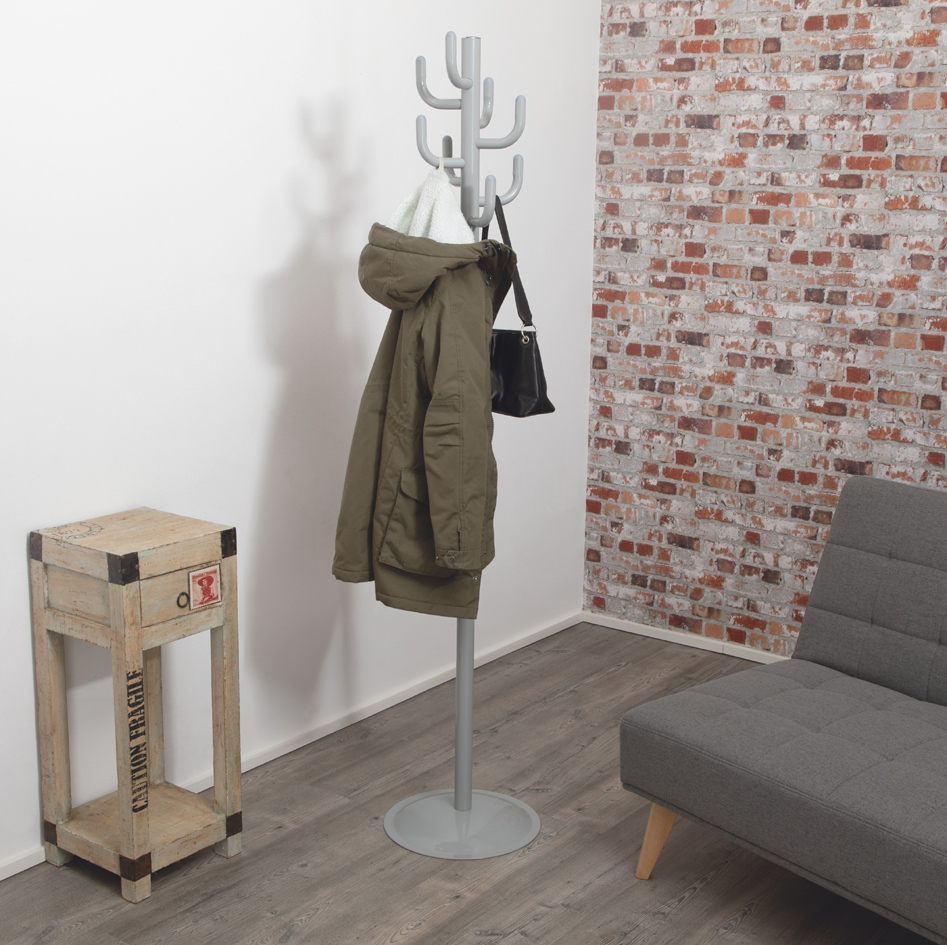 MAUL Portemanteau MAULpolaris Lite, hauteur: 1.770 mm, gris