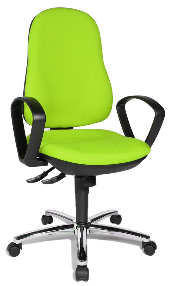 Topstar Fauteuil de bureau 'Synchro Steel', vert pomme