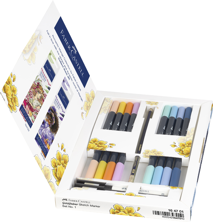 Sketch Marker GOLDFABER, kit Romantic Manga 1