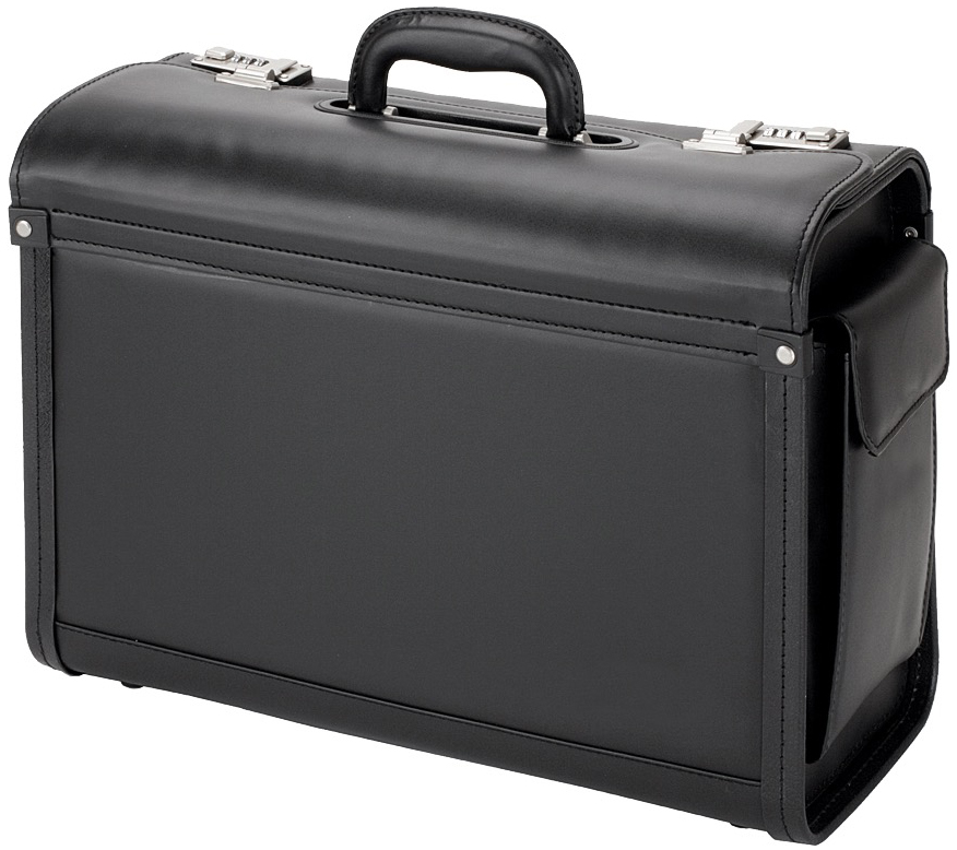 Alassio Valise pour pilotes 'Genova', similicuir, noir