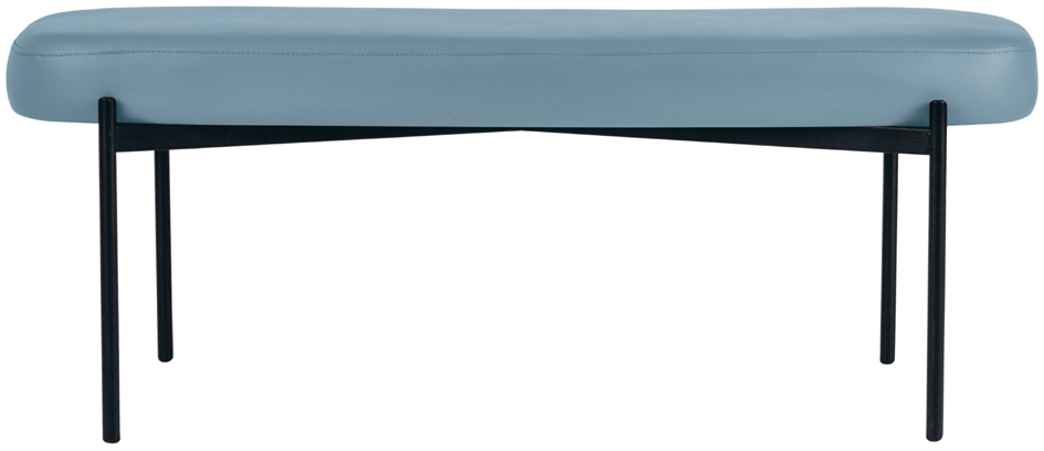 PAPERFLOW Banc oval GAIA, taille L, habillage similicuir
