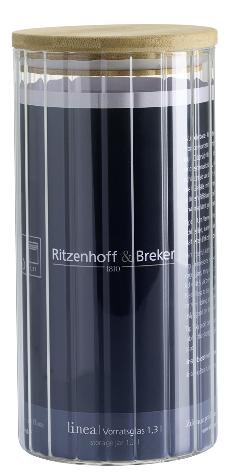 Ritzenhoff & Breker Bocal LINEA, rond, 1,3 litre