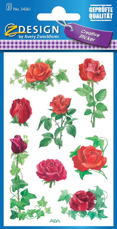 ZDesign CREATIVE Sticker 'lierre de roses'
