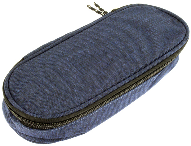 kangaro Trousse, ovale, en polyester, bleu foncé