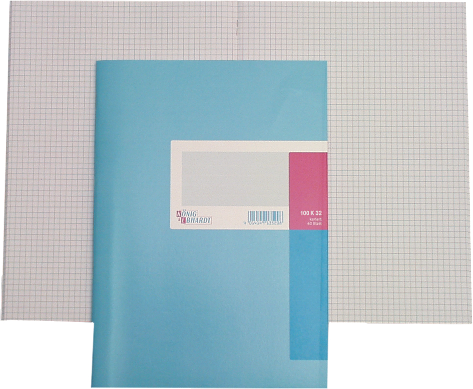 König & Ebhardt Livre de compte, format A6, quadrillé, 32