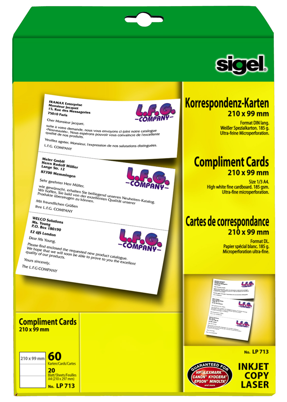 Cartes de correspondance