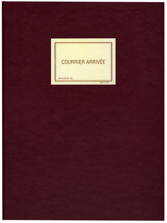 Registre du courrier arrivée