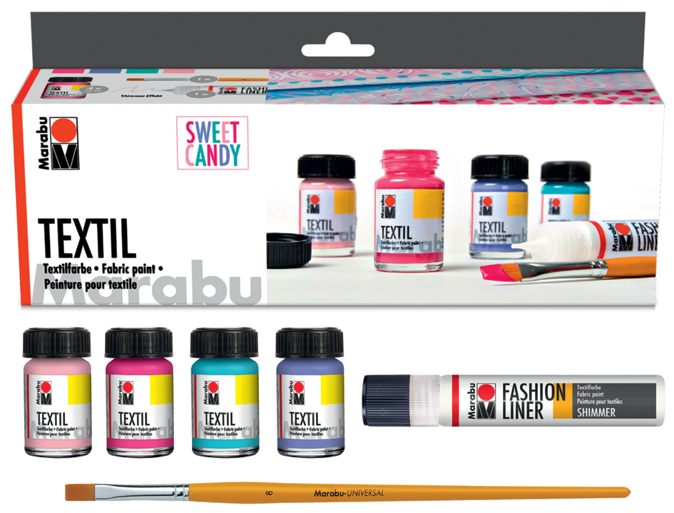 Peintures pour textiles, kit