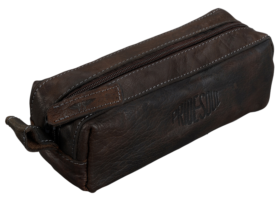 PRIDE&SOUL Trousse, cuir, marron foncé