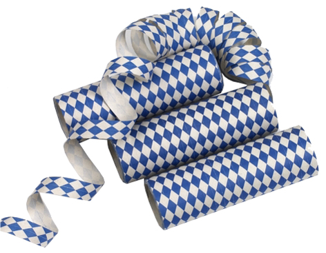 PAPSTAR Serpentins 'Bleu bavarois', bleu/blanc