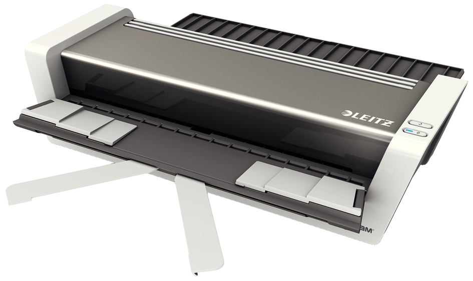 Plastifieuse iLam Touch 2 Turbo A3, avec des plateaux de rangement dépliables
