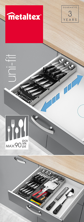 Range-couverts Uni-Fit, emballage