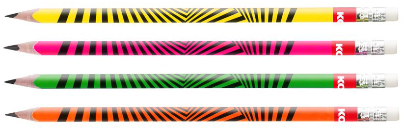 Crayons à papier "Grafitos Neon", aperçu des couleurs