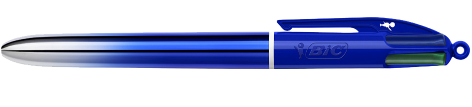 Visuel de référence : stylo seul, bleu scintillant