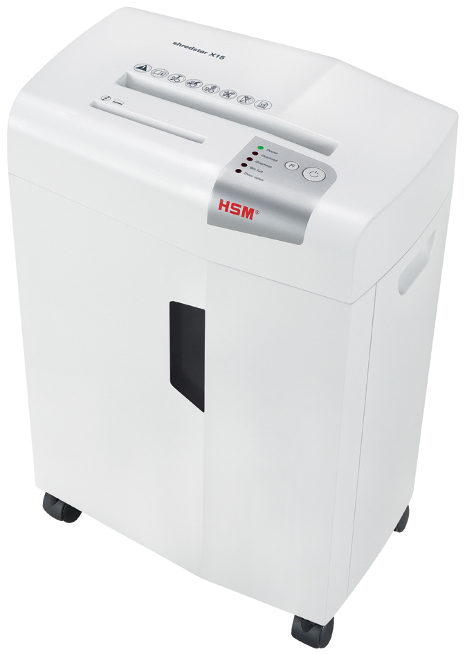 HSM Destructeur de documents shedstar X15, coupe particules: