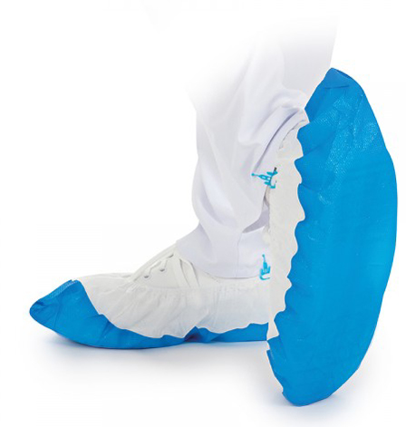 HYGOSTAR Surchaussure PP 'HYGOMAT' avec semelle PE-C, blanc/
