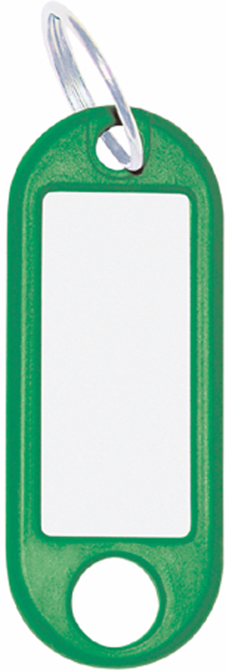 WEDO Porte-clés avec anneau, diamètre: 18 mm, vert