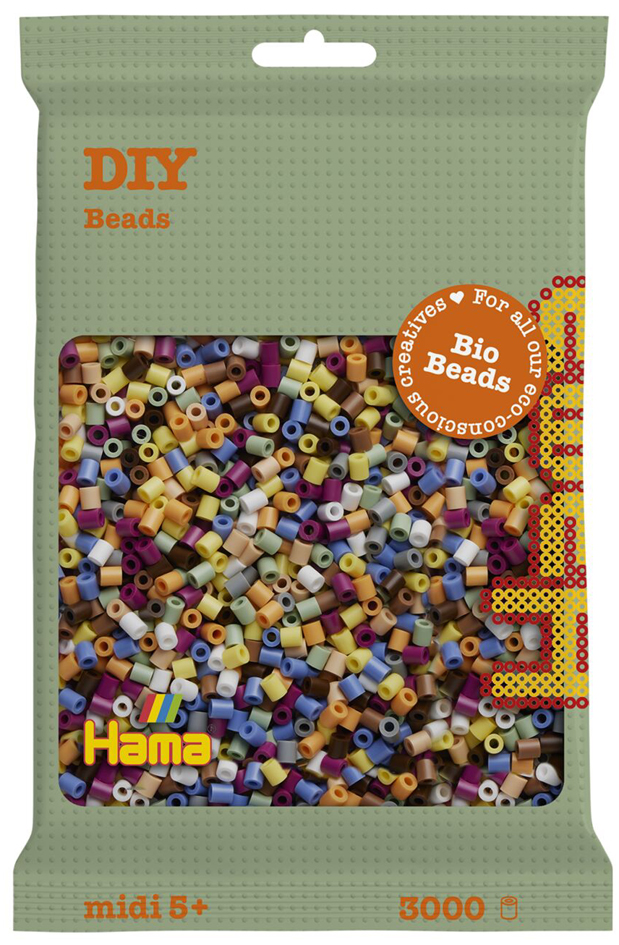 Hama Perles à repasser Bio midi, sachet, 'mix 10 couleurs'