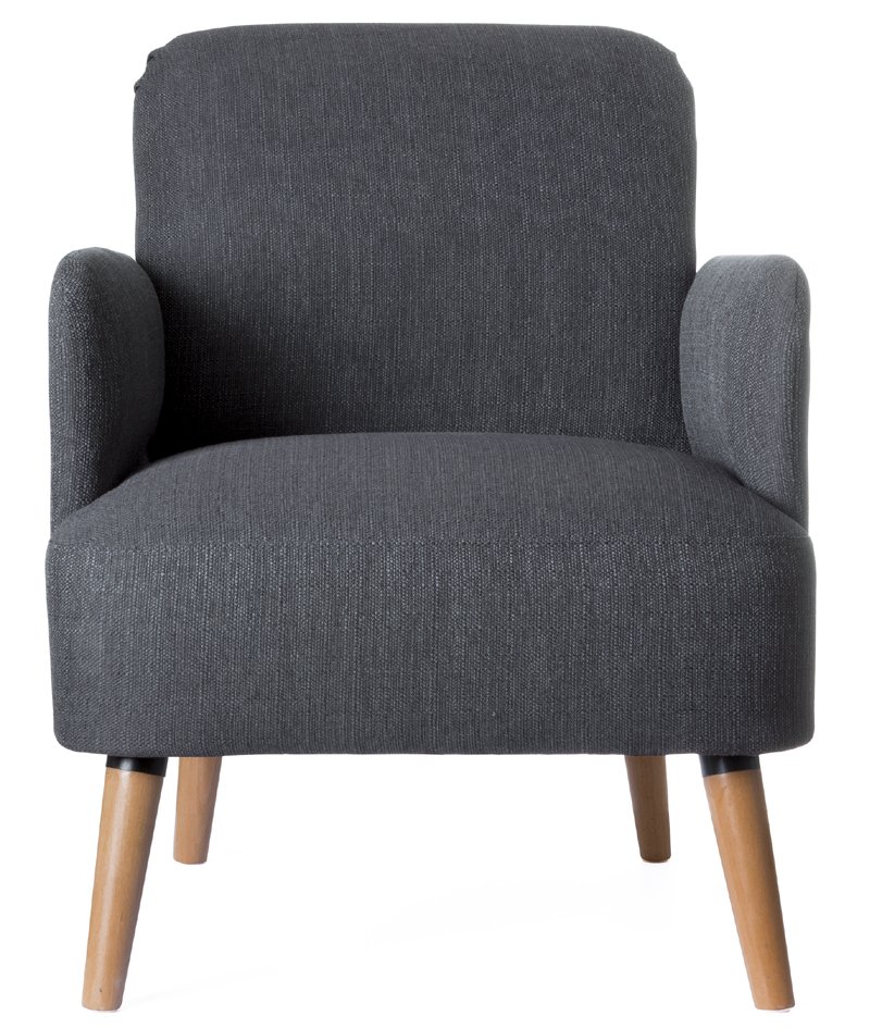 PAPERFLOW Fauteuil visiteur Brooks, anthracite