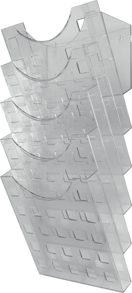 helit Porte-brochures mural 'the grid wall', transparent