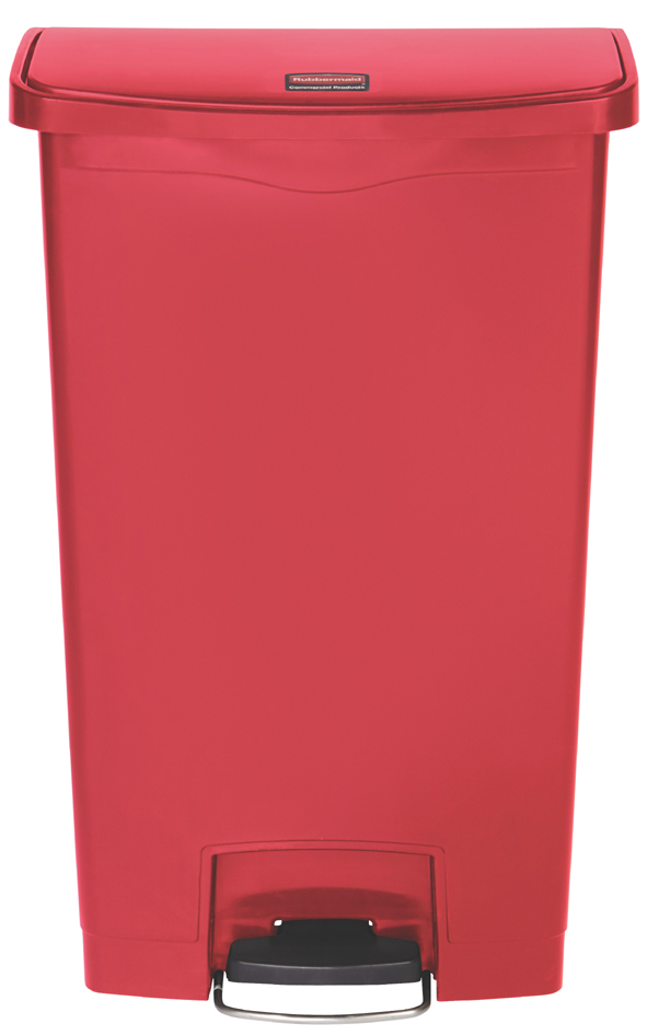 Collecteur à pédale Slim Jim, 68 litres, rouge