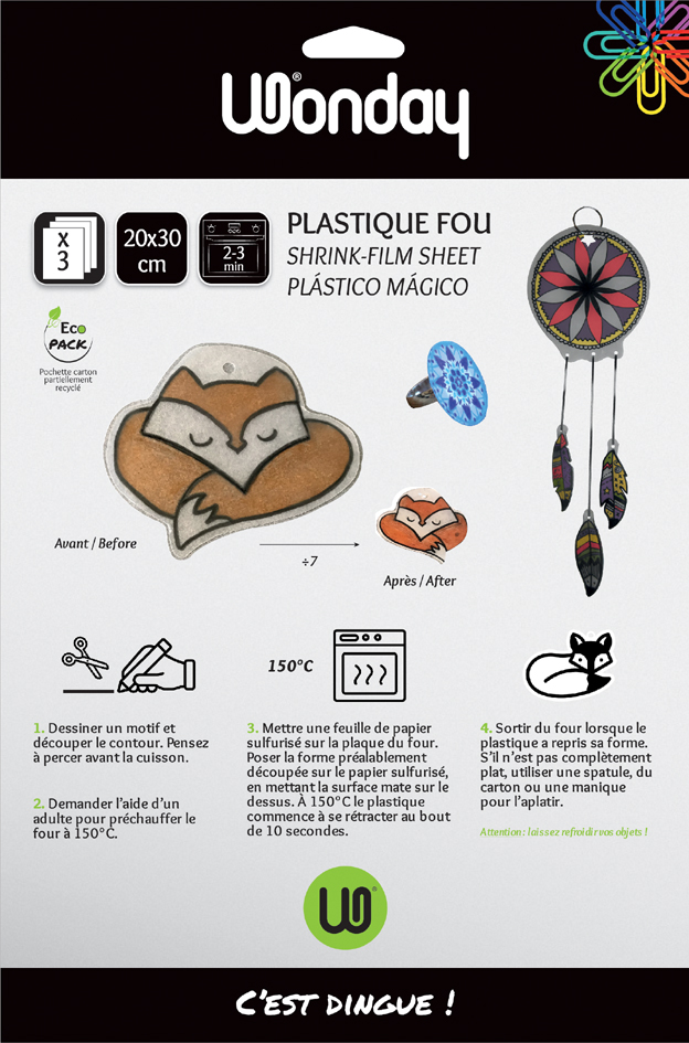 Feuilles de bricolage en plastique