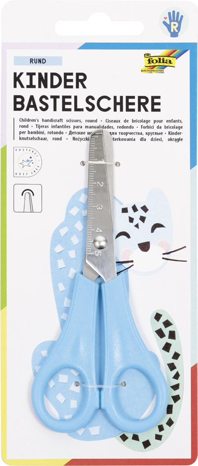 Ciseaux de bricolage pour enfants, bleu