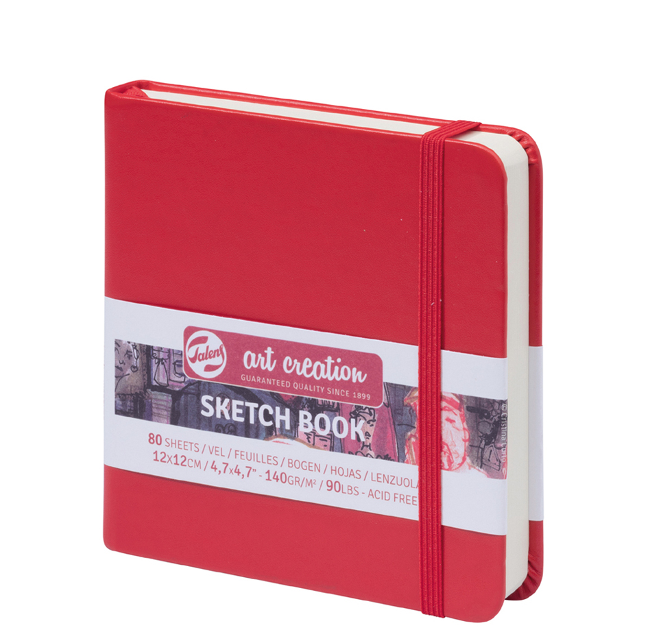 Visuel de référence : carnet de croquis, rouge