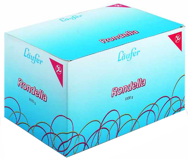Läufer Bracelets élastiques RONDELLA, 100 mm, 1.000 g, rouge