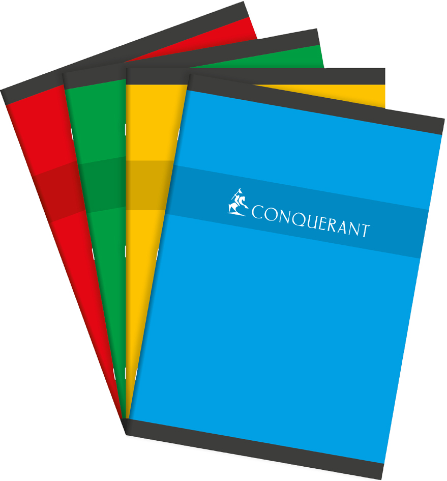 CONQUERANT SEPT Cahier, A4, quadrillé, 192 pages