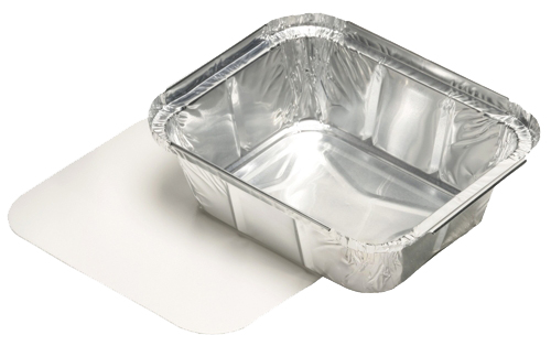 STARPAK Coupelle en aluminium, avec couvercle, 500 ml