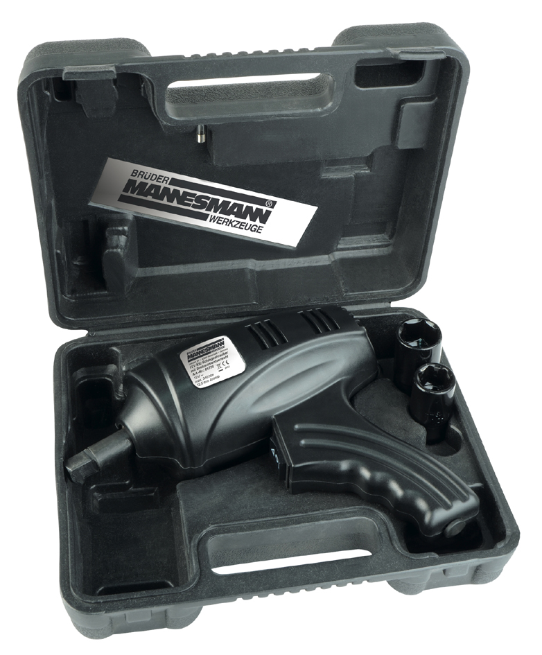 BRÜDER MANNESMANN Clé à choc automobile, 12 Volt, mallette