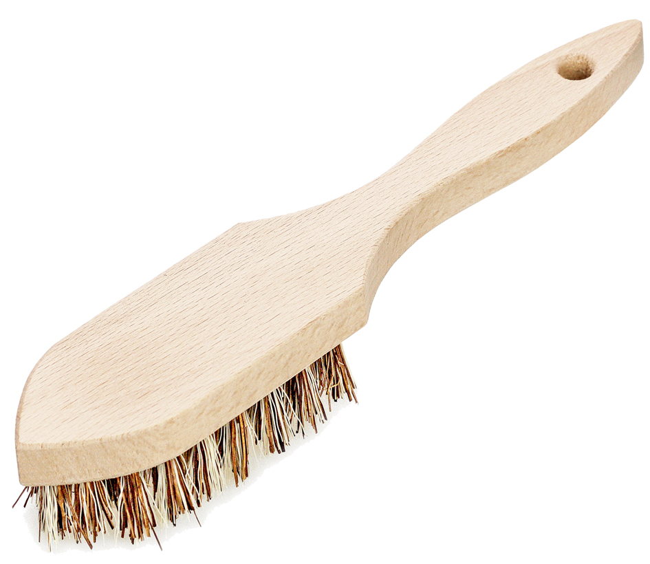 Peggy Perfect Brosse à récurer avec poignée, bois naturel