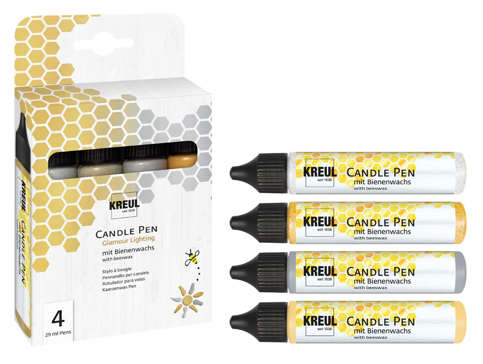 KREUL Candle Pen 'Glamour Lighting', set de 4