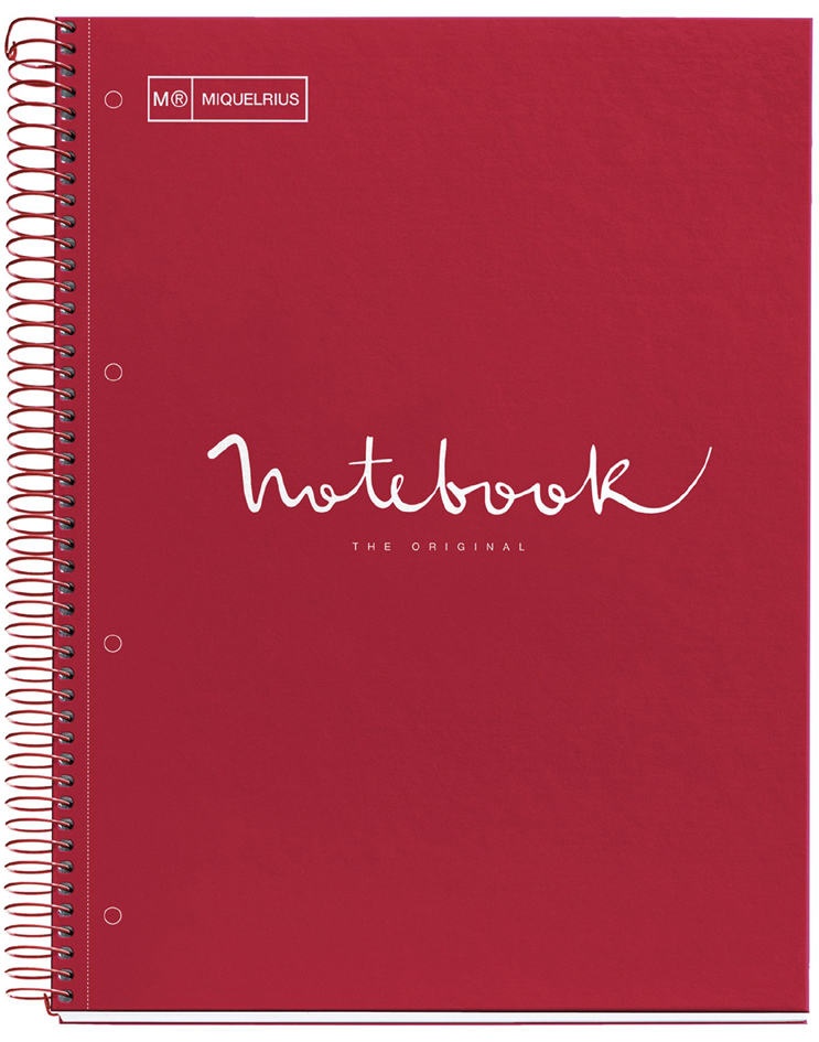 MIQUELRIUS Cahier à spirale 'Notebook EMOTIONS', A4, rouge