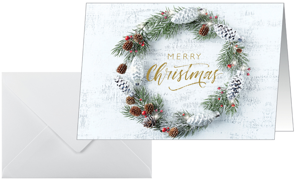 sigel Carte de Noël 'Christmas wreath', A6 paysage