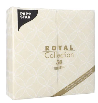 Serviette Bistro "ROYAL Collection Circle Flowers", emballage