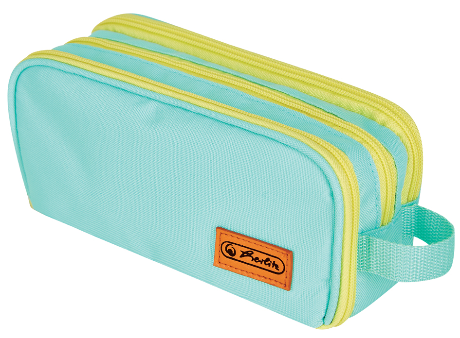 herlitz Trousse à deux compartiments université, menthe/