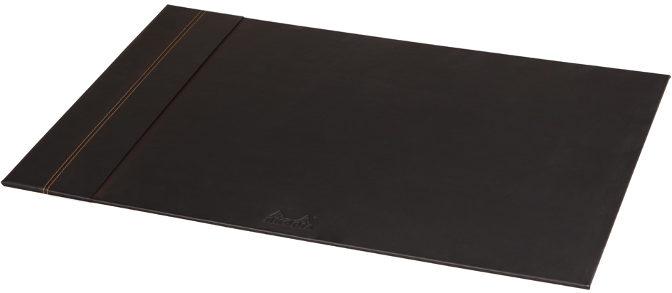 RHODIA Sous-main, en similicuir, noir
