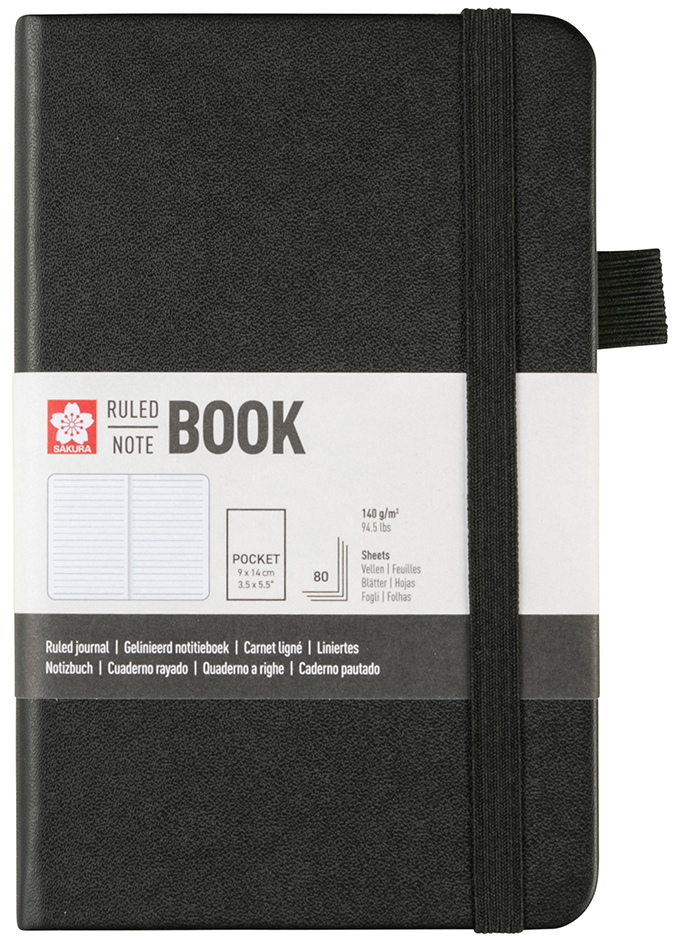 Carnets de notes, A6, rigide, fermeture