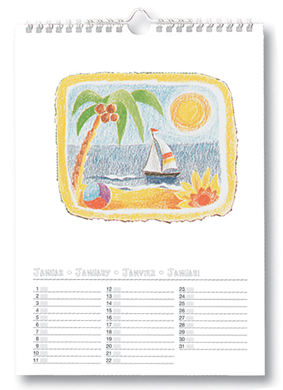 Calendriers créatifs, A4