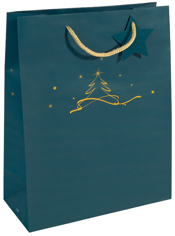 Visuel de référence : sac cadeau de Noël "Christmas tree petrol"