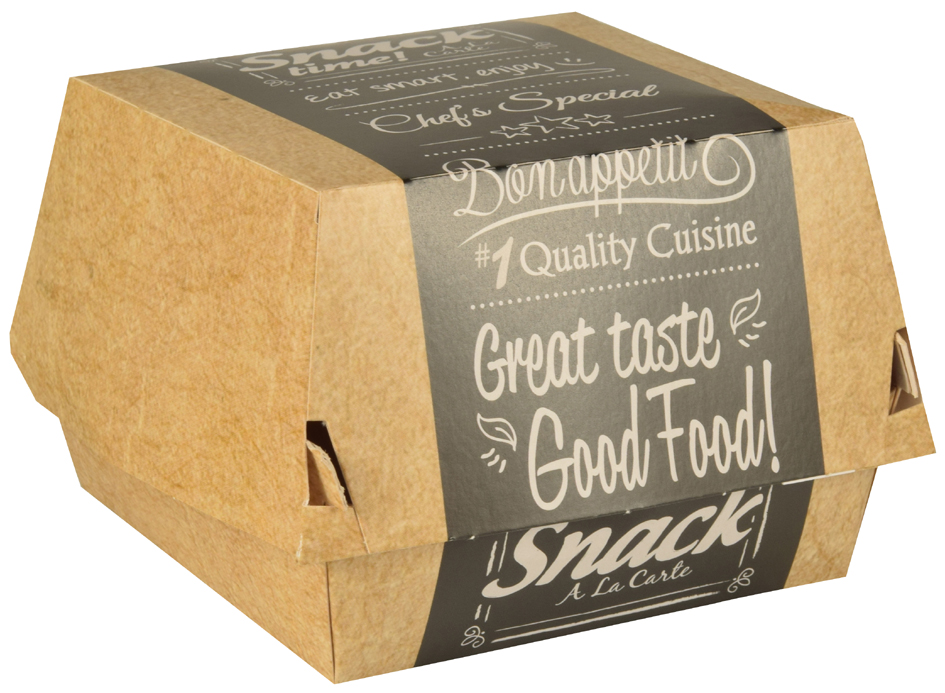 PAPSTAR Boîte à burger 'pure', dimensions: 115 x 110 x 70 mm