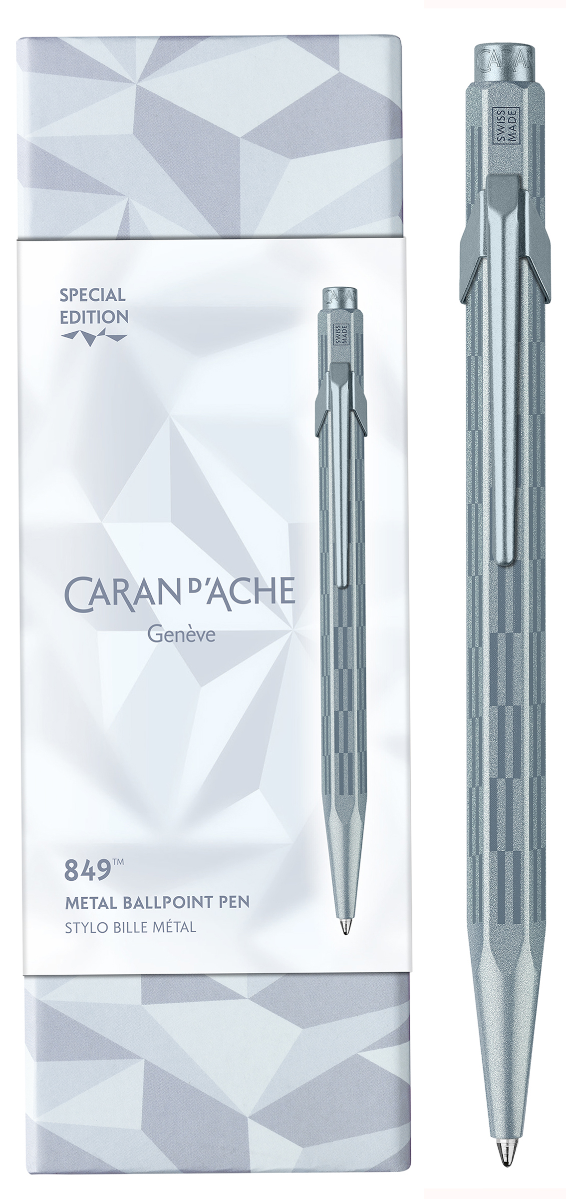 CARAN D'ACHE Stylo à bille 849 ALPINE FROST, bleu