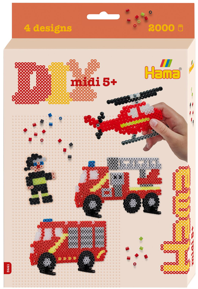 Hama Perles à repasser midi 'Pompiers', coffret cadeau