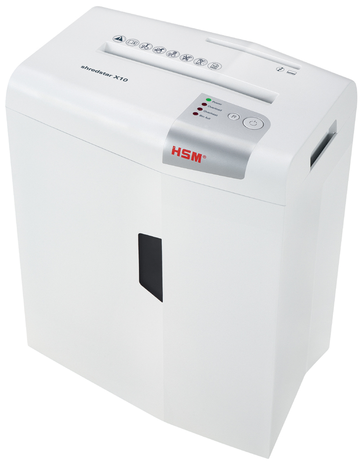 HSM Destructeur de documents shedstar X10, coupe particules: