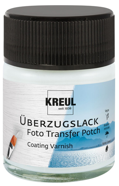 Photos transfert, vernis